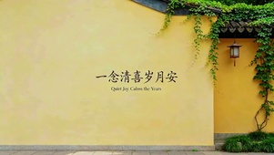 一念清喜岁月安