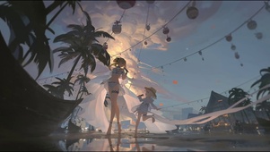 落日海边的歌声