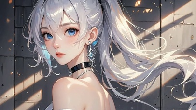 银发少女