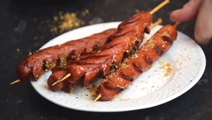 美味烤肠 食物