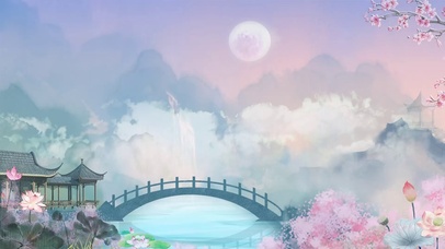 中国风浪漫唯美水墨画