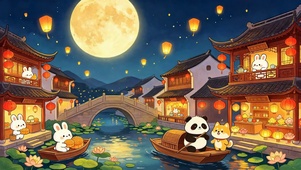 月圆古镇萌趣夜游