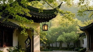 国风唯美庭院
