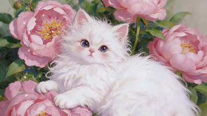 花间软萌小猫