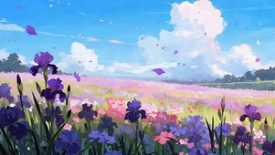 白云花草树木