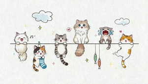 调皮的猫咪