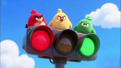 趣味红绿灯小鸟