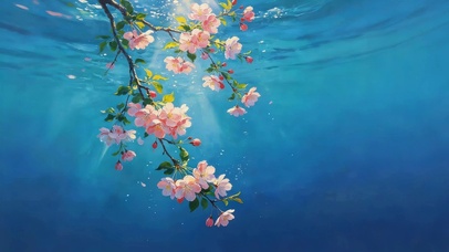 水下樱花