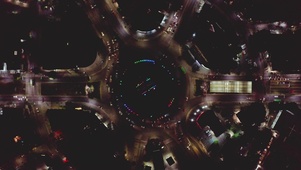 城市高空夜景