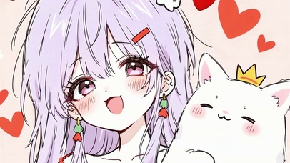 可爱甜妹皇冠喵