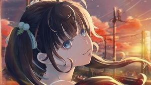 黄昏的少女