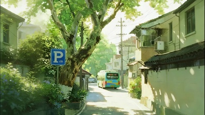 瞥见老旧街道午后时光