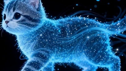 星光猫咪带鱼屏