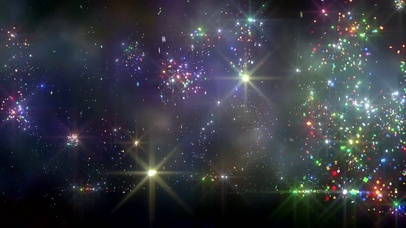 4K庆祝彩色烟花