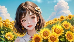 向日葵女孩