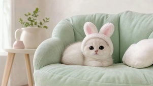 沙发软萌小猫咪