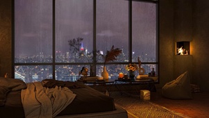雨夜房间
