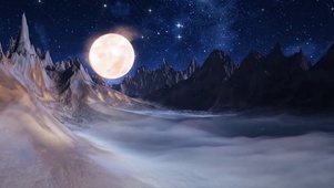大漠皎月星