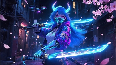 赛博朋克少女