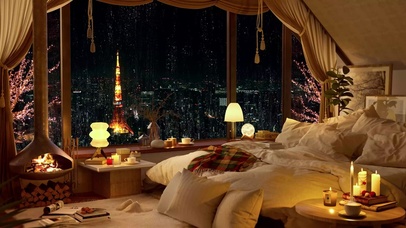 巴黎舒适的雨夜