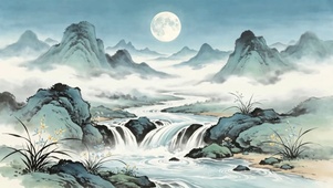 水墨山水画