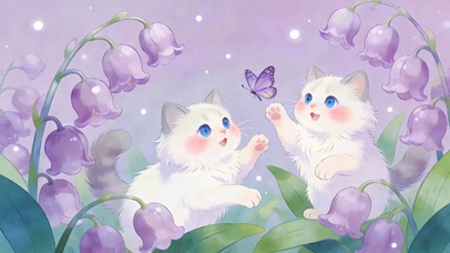 两只可爱猫咪