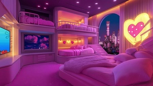 粉色温馨小屋