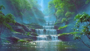 瀑布森林
