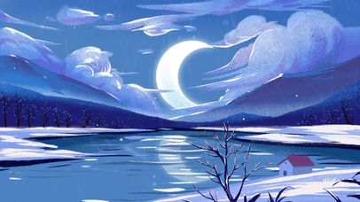 唯美治愈冬日风景