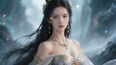 仙境温泉古风美女3