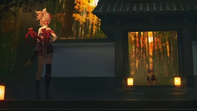 寺庙柴犬
