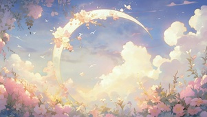 月下花海