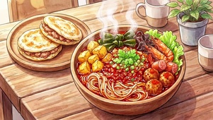 红油热面