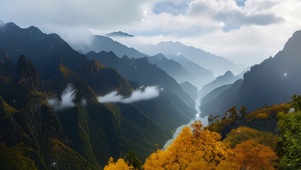 静谧山谷图
