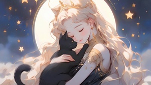 黑猫女孩