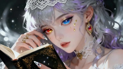 4K 星册幻眸少女（动态静音）