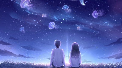 4k唯美星空情侣 动漫动态壁纸 动态壁纸下载 元气壁纸