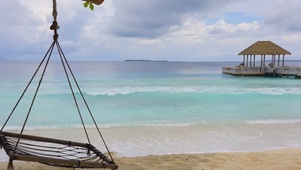 自然海滩海浪度假