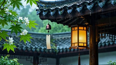 古亭听雨