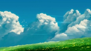 护眼绿色自然风景