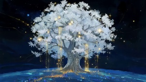 梦幻梨花树