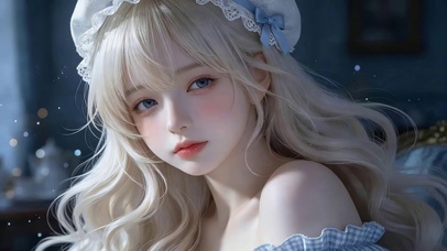 可爱金发女孩