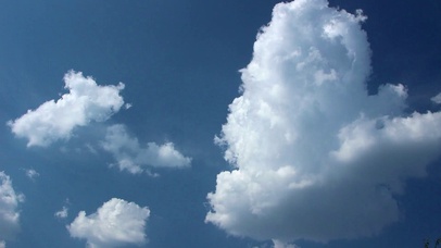 4K 高清 时差的蓬松白云