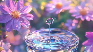 紫色宁静水池浪漫戒指