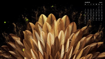 3月份日历壁纸-發财