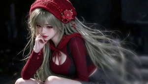唯美绿发少女
