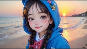 海边的女孩