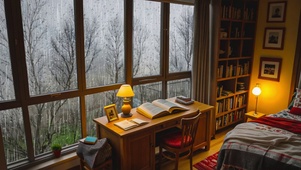 【雨景】卧室外的雨