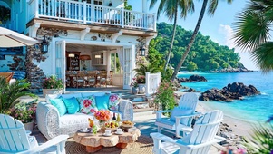 棕榈海边度假小屋