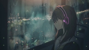 看雨的女孩